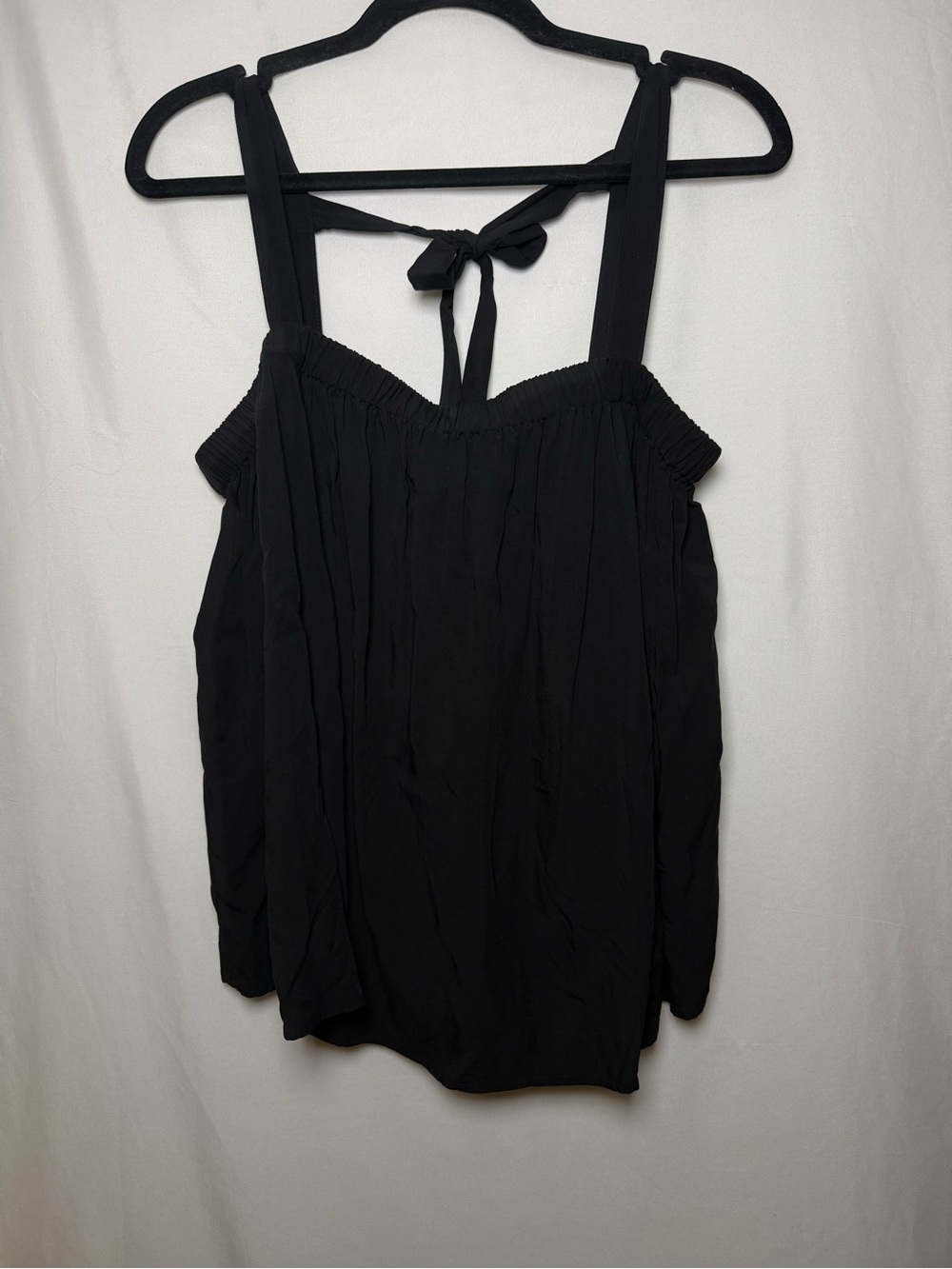 Old Navy Black Women's Tank with Tie-Back Detail